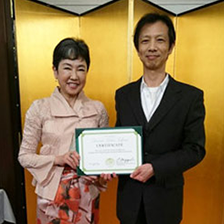 ディプロマ授与式の写真